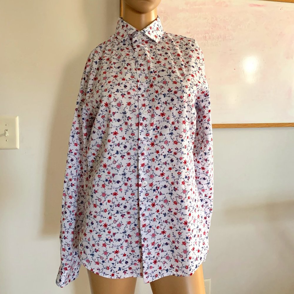 Express slim fit button-down shirt